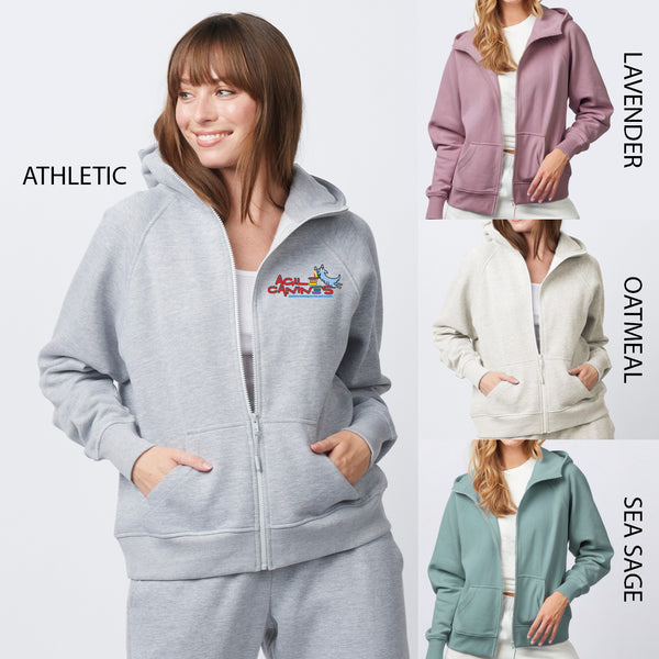 Ladies Relaxed Full Zip Hoodie #EZ305