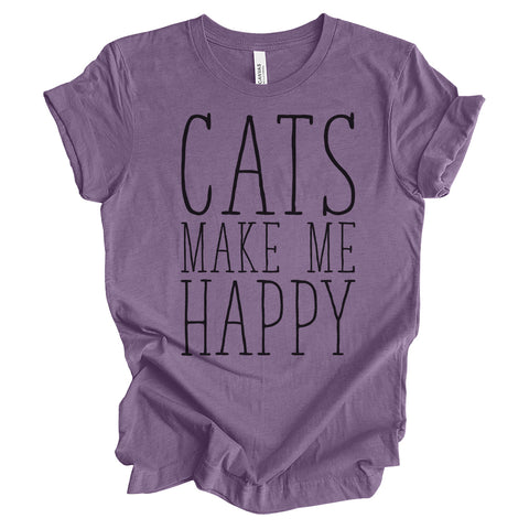 Cats Make Me Happy T-Shirt