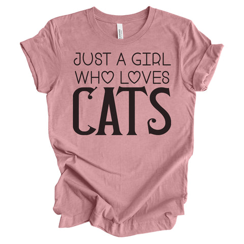 Just a Girl Who Loves Cats T-Shirt